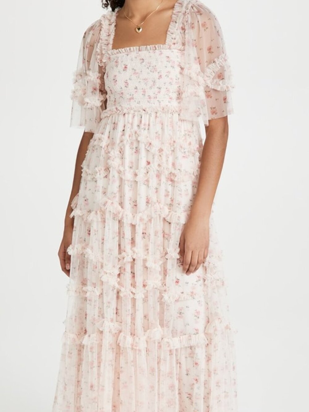 Needle & Thread bijou smocked gown